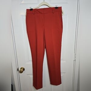 Rachel Zoe Ladies Stretch Dress Pant In Burnt Orange Size 8